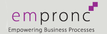 Empronc:  Financial Data Backed Business Process Emprowerment