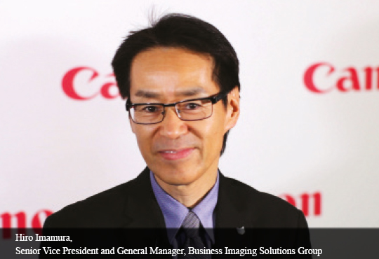 Hiro Imamura, Senior Vice President And General Manager, Business Imaging Solutions Group, Canon U.S.A.