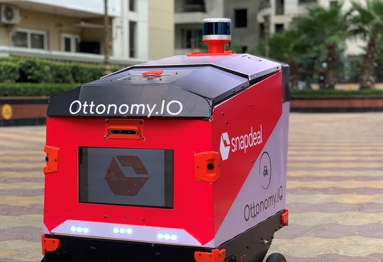 Snapdeal Tests Last-Mile Delivery Using Ottonomy IO's Robots
